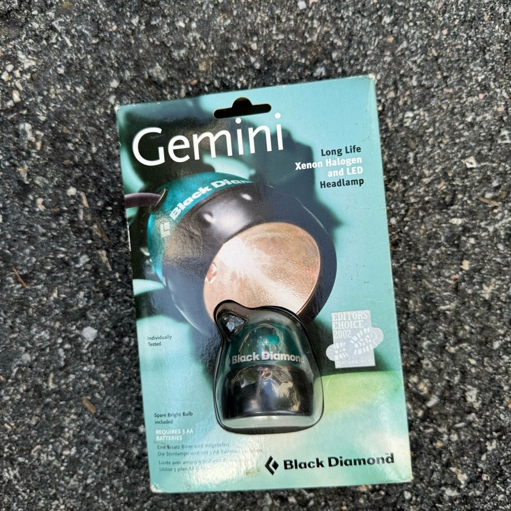 NWT Black Diamond Gemini Headlamp - Xenon Halogen and LED